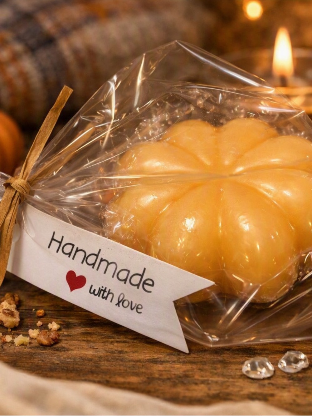 Handmade Pumpkin Goat Milk Soap- Pumpkin Pie Scented